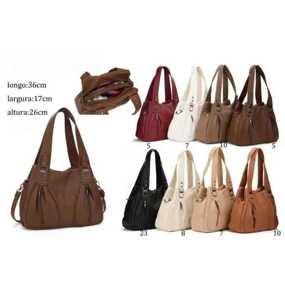 Bolsa feminina elegante para mulheres de meia-idade e idosas, bolsa transversal versátil para usar no braço.WCYC-603