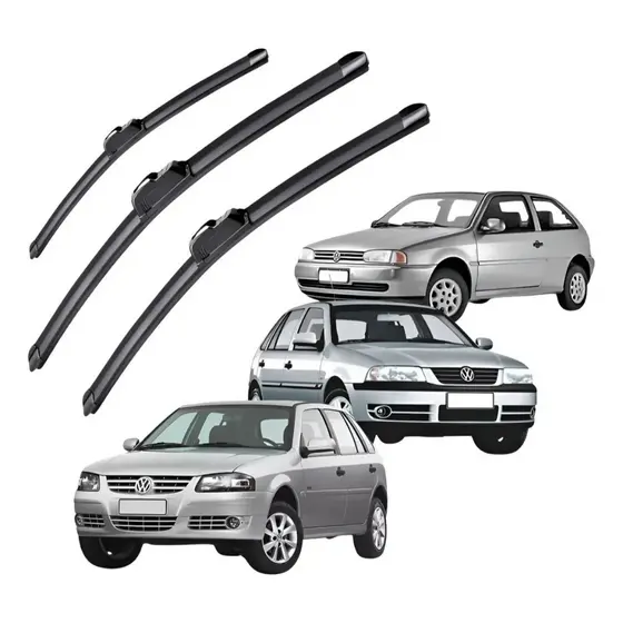 Kit 3 Limpador de Parabrisa Palhetas Vw Gol G2 G3 G4 1996 A 2008