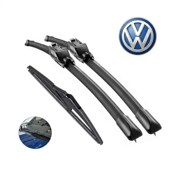 kit Palhetas Palhetas Limpador de Parabrisa Paleta Silicone VW Gol Saveiro Voyage Polo Golf