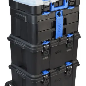 KIT CAIXA DE FERRAMENTAS MODULAR ULTRA BOX C RODAS 4 EM 1