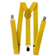 Suspensório Masculino Amarelo Claro Infantil Para Pajens de Casamento
