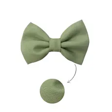 Gravata Borboleta Verde Oliva Clara Lisa Social adulto/infantil para Padrinhos e Pajens de Casamento