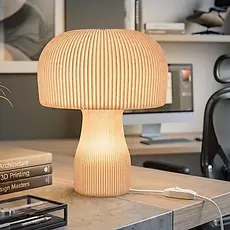 Abajur Cogumelo Designe Elegante Moderno Luminaria De Mesa Bivolt