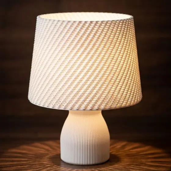 Abajur Luminaria Texturizado Cabeceira Mesa Quarto Escritorio Moderno