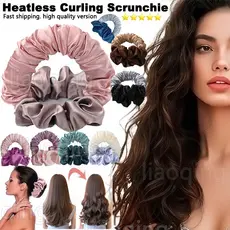 Macio Sem Calor Curling Headband Nenhum Rabo De Cavalo Hairband Cabelo Curler Scrunchie Preguiçoso Rolos Magia Cabeleireiro Ferramentas Para As Mulheres Longo