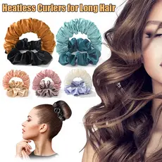 Modelador De Cabelo Sem Calor Novos Rolos Macio Para Cabelos Compridos Dormir Em Noite Atualizado Haste De Enrolador Faixa Preguiçoso Seda Scrunchie