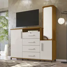 Cômoda Movelove Copacabana com 4 Gavetas e 2 Portas – Funcionalidade e Elegância