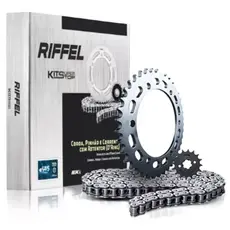 Kit Relacao Tracao Transmissão Xtz 150 Crosser 2014 à 2026 Com Retentor Original Riffel 91162