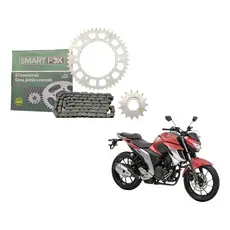 Kit Relação Tração Transmissão Fazer 250 2018 2019 2020 2021 2022 2023 2024 2025 MODELO ORIGINAL