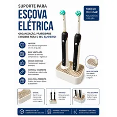 Suporte Organizador para Escovas Elétricas – Organização, Higiene e Elegância para Seu Banheiro!