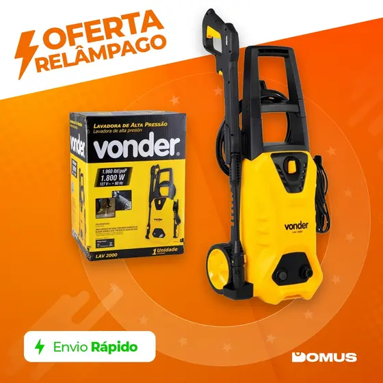 Lavadora de Alta Pressão Vonder LAV2000 1960 PSI para Limpeza Pesada