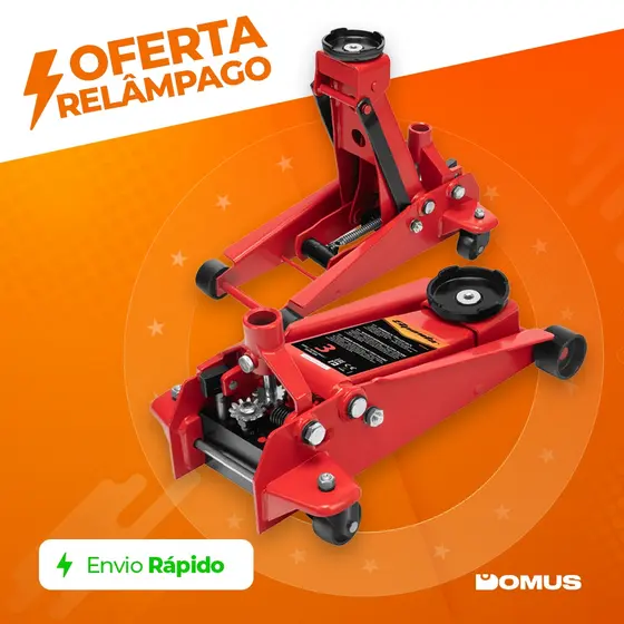 Macaco Hidráulico Tipo Jacaré 3 Ton Sparta Elevação 130 - 465 mm Automotivo Profissional