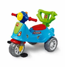 Triciclo Avespa Colorido Passeio e Pedal 2 em 1 Maral