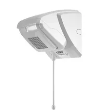 Chuveiro Ducha Elétrico Branco Quadrado Compacto Fame com Haste