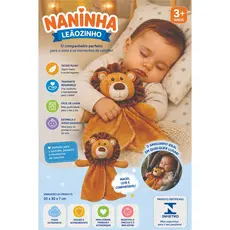 Naninha Bebê Leãozinho Plush | Paninho de Apego Infantil Macio e Confortável