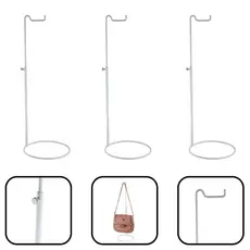 Kit 3 Expositor Porta Bolsas Regulável Vitrine Balcão Para Loja Branco