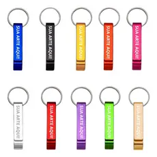 Kit Chaveiros Personalizados Nome Empresa Logo Logomarca Abridor De Garrafa E Latinha Pé De Galinha Em Alumínio