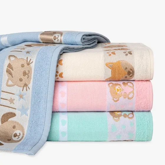 Toalha de Banho Infantil Menina e Menino Kids 100% Algodão  Para Bordar - 70cm x 1,10 cm Ponto Cruz