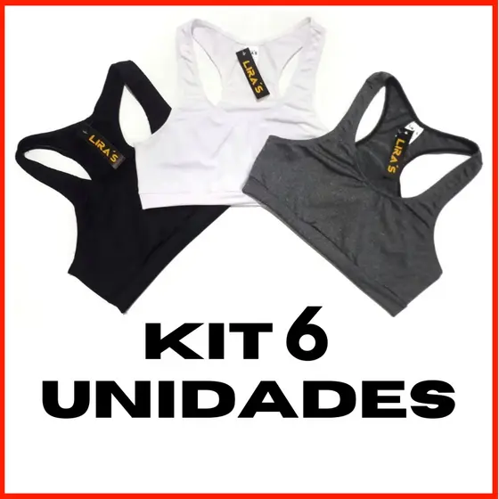 Kit c/6 Top Fitness Feminino Nadador/Regata Para Ginástica Camimhada Treino Academia- Revenda/Atacado