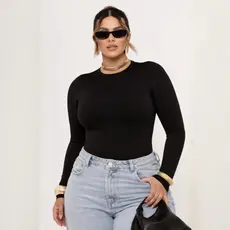 Blusa academia dia a dia básica plus size suplex manga longa