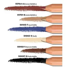 Lápis Para Olhos Azul Matte, Preto Matte E MARROM MATTE. Avon color trend