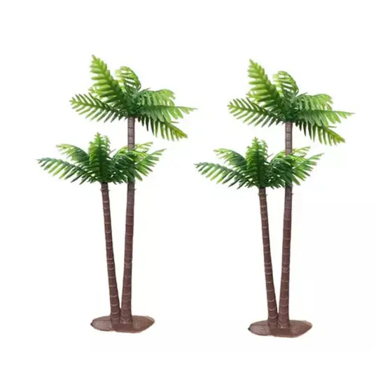 10 Mini Coqueiro Arvore Decorativo Artificial terrario 17cm