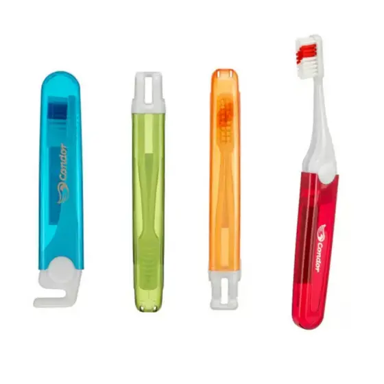 Escova Dental Trip Condor Com Tampa Macia Plástico Resistente