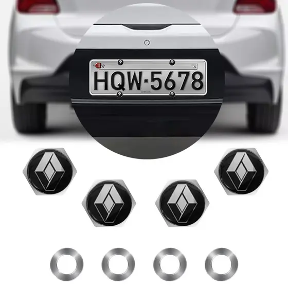 Jogo Parafusos De Placa Emblema Renault Sandero Clio Duster Captur Kwid Logan Oroch Master !!!! !!! Aproveite!
