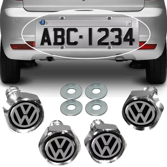 Jogo Parafusos De Placa Emblema Vw Gol G4 G5 G6 G7 Voyage Saveiro Jetta Novo Polo 2018 2019 2020 Virtus T-cross Amarok PROMOÇÃO !!!! !!! Aproveite!