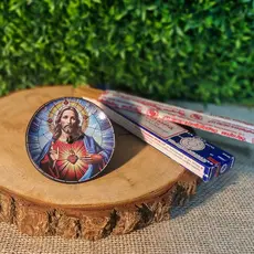 Incensário Sagrado Jesus Para Incensos de Vareta
