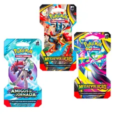 Blister Unitário Pokémon Pacote Individual Cartas Oficiais TCG Coleções Megaevolução Copag