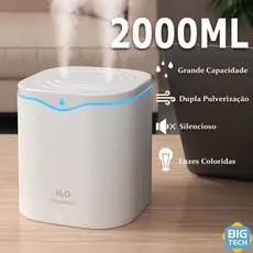 Umidificador Grande 2000ML Purificador 24 horas De Ar Grande Aromatizador De Ambiente Elétrico Para Quarto