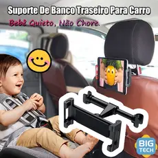 Suporte Veicular Encosto De Banco Traseiro P/ Celular Tablet 360 Graus Giratória Suportes Ajustável