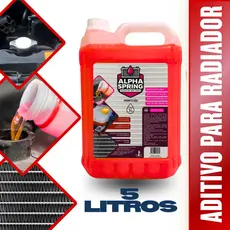 Aditivo De Radiador Pronto Uso Rosa 5 Litros Arrefecimento proteção lubrificante para bomba