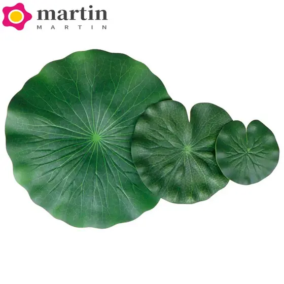 MARTIN Planta Artificial Flores Vívidas Adereços Lagoa Flor Leve Folha De Lótus Flutuante