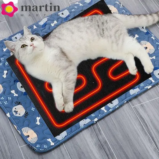 MARTIN Pet Cobertor Elétrico Inverno Quente Almofada De Assento De Três Velocidades Manter Cama De Gato Para Cachorro Aq