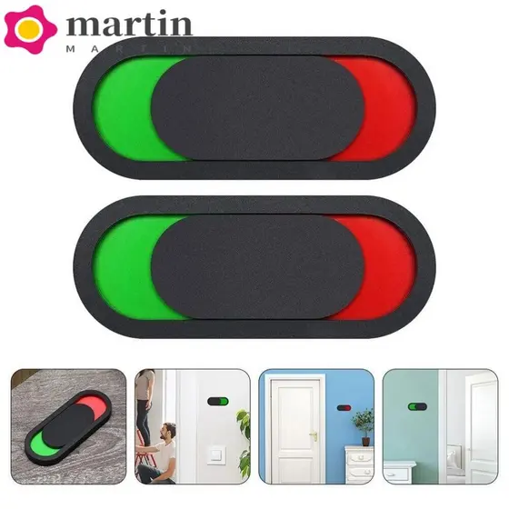 MARTIN Não Perturbe Sinal , Acrílico 10 * 4cm Porta De Vaso Sanitário Vago Placa Ocupada , Indicador De Banheiro Durável