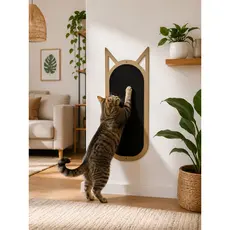 Arranhador Parede Premium Para Gato Afiador Pet Mdf e Carpete