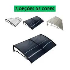 Toldo Policarbonato 200x70 Branco e Translucido