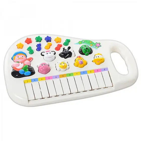 Teclado Piano Infantil Musical Com Som De Animais Fazenda