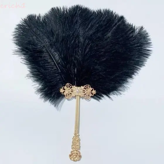 Leque De Penas ERICH1 , Artesanato Decorativo Para Performance De Dança , Hanfu Antigo