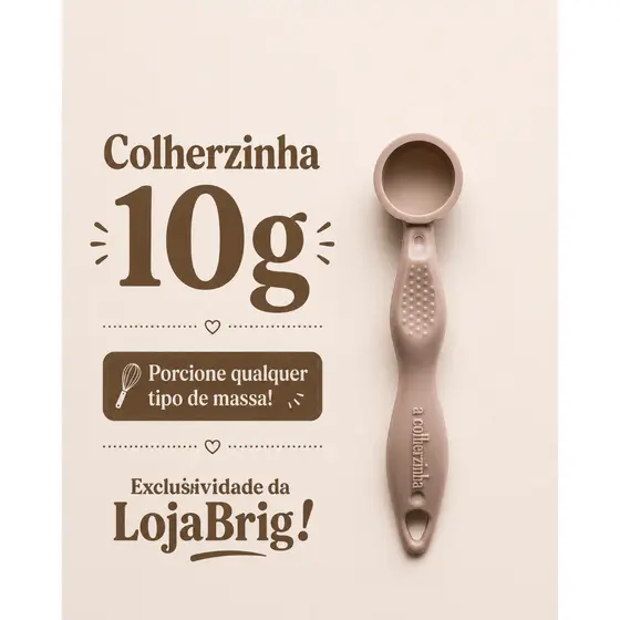Colherzinha 10g - COLHER PORCIONADORA DE MASSAS