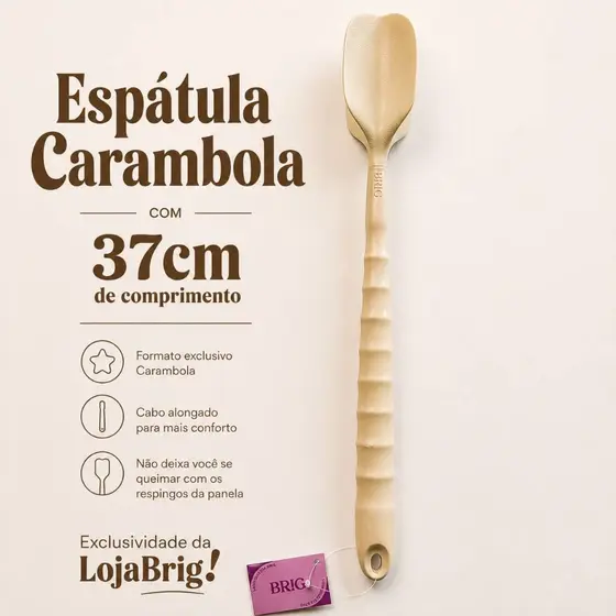 Espátula ALONGADA - 37cm - Carambola