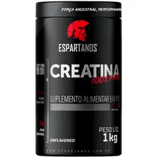 Creatina Monohidratada 100% Pura 1KG Espartanos Suplementos - Suplemento em pó Creatine
