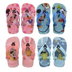 Chinelo Havaianas Baby 17/18 ao 25/26 Mickey/Minnie Original ®