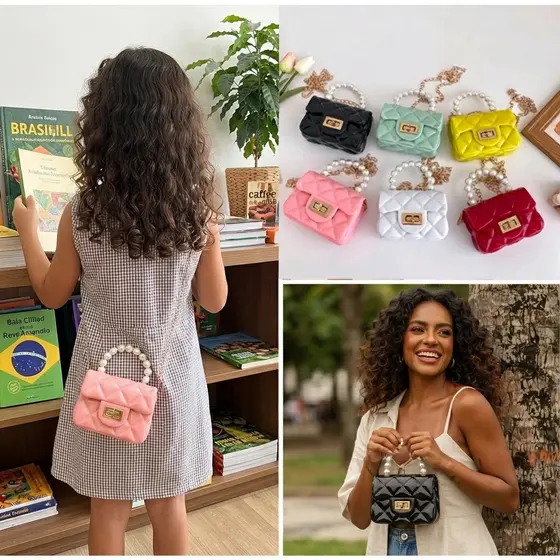 ASALOOG Bolsa Tote ComPérolasDeGeléiaPara Adultos / Mini Bolsas DeGeléiapara Ref: B-62-3