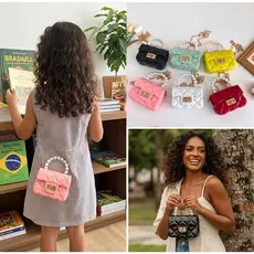 ASALOOG Bolsa Tote ComPérolasDeGeléiaPara Adultos / Mini Bolsas DeGeléiapara Ref: B-62-3