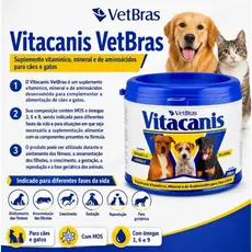 Vitacanis 250g - Suplemento Vitamínico Para Cães E Gatos