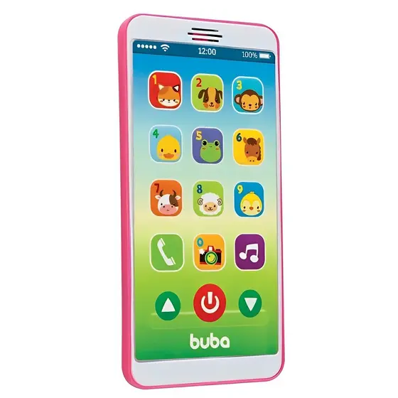 Brinquedo Celular Baby Phone Rosa 6842 - Buba