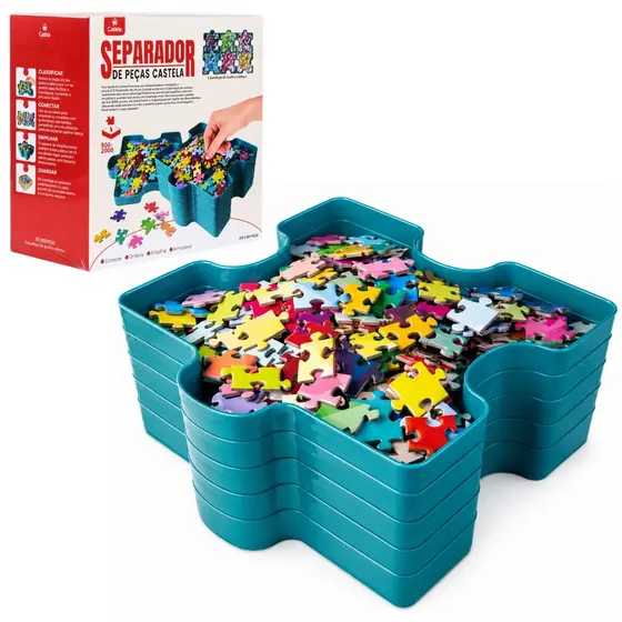 Kit Separador Quebra Cabeça 6un 500 a 1500 Peças Castela